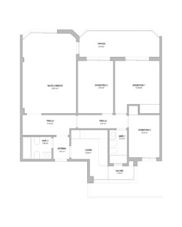 Plano anterior de SanSebastián 18 Proyecto de Juan Parra Arquitectura