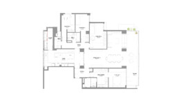 Plano vivienda actual de Levante12. Proyecto de Juan Parra Arquitectura
