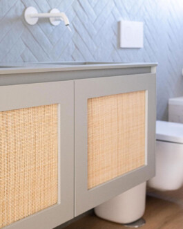 Detalle mueble baño de Bahía 19. Proyecto de Juan Parra Arquitectura