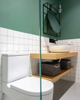 Vista del baño de Colón16. Proyecto de Juan Parra Arquitectura