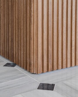 detalle panel madera de Levante12. Proyecto de Juan Parra Arquitectura