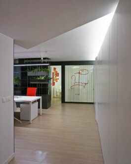 Vista espacio Notaría Buendía Alicante. Proyecto de Juan Parra Arquitectura