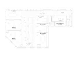 Plano actual Notaría Buendía Alicante. Proyecto de Juan Parra Arquitectura