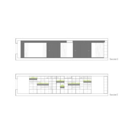 Sección espacio Notaría Buendía Alicante. Proyecto de Juan Parra Arquitectura