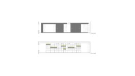 Sección espacio Notaría Buendía Alicante. Proyecto de Juan Parra Arquitectura