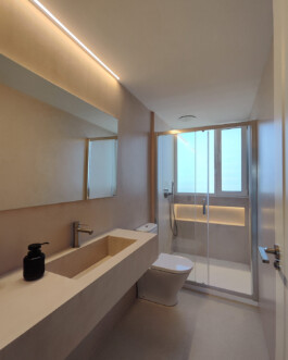 Vista general baño de SanSebastián 18 Proyecto de Juan Parra Arquitectura