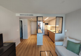 Espacio salón, comedor y cocina de SanSebastián 18 Proyecto de Juan Parra Arquitectura 