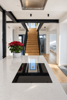 Escalera Salón Casa SMS Proyecto de Juan Parra Arquitectura